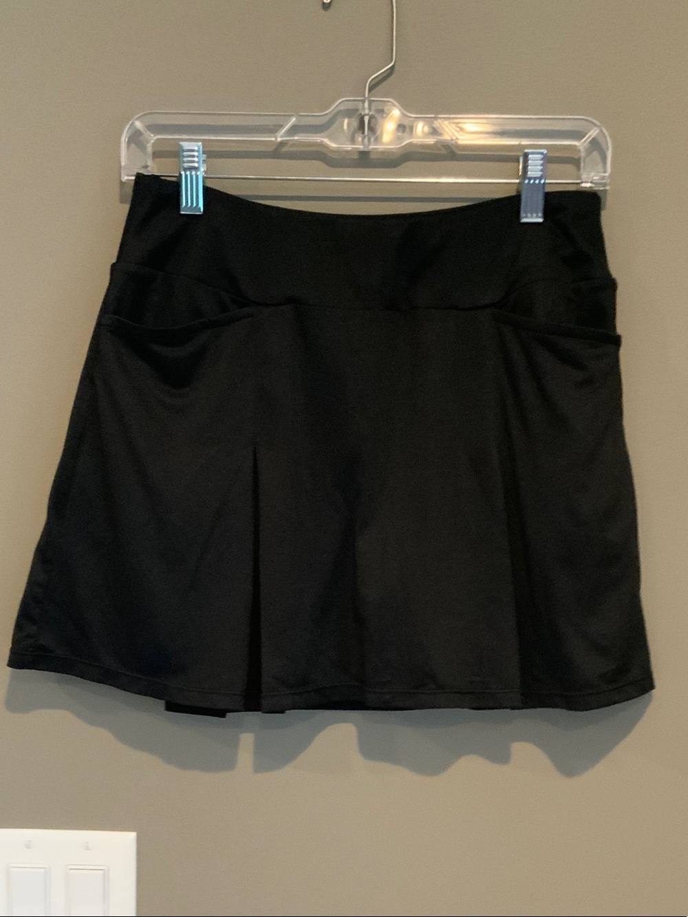Tail Black Athletic Mini Skirt with Subtle Pleats